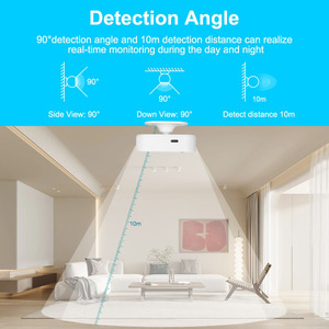 <span class=keywords><strong>Detector</strong></span> de <span class=keywords><strong>Presencia</strong></span> Humana TYSH Tuya <span class=keywords><strong>Wifi</strong></span>, Radar de 24 GHz, Detección de Distancia Corporal, Compatible con la Aplicación Smart Life - Product Image 2