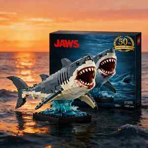 Cross-Border New Style JAWS Great White Shark Plastic Building Blocks Compatible <strong>LEGOs</strong> Underwater <strong>World</strong> Educational Assembly Toy - Product Image 4