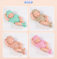 Muñeca Reborn de 20 cm en Oferta, Personalizada, Cuerpo Completo, Unisex, de Goma Suave, Miniatura de 8 Pulgadas, Simulación de Bebé de Vinilo
