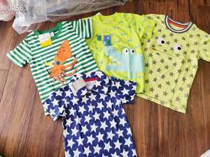 เสื้อยืดฤดูร้อนสุดเทรนดี้สำหรับเด็กผู้ชาย ผ้าฝ้าย เสื้อผ้าสต็อกเกินออเดอร์ แบรนด์ดัง ลดล้างสต็อก - Product Image 6