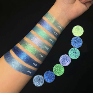 ظلال عيون داكنة جديدة تمامًا عالية التصبغ بتأثير الماس المتغير اللون، مقاومة للماء وطويلة الأمد ونباتية - Product Image 1