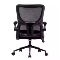 Chaise de bureau exécutive moderne et contemporaine à dossier mi-haut, ergonomique, réglable en hauteur, pivotante, pour bureau à domicile et chambre