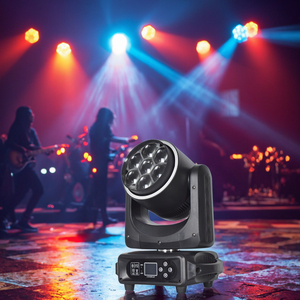 Bee Eye Mini chùm rửa di chuyển đầu 7*40 Wát <span class=keywords><strong>RGBW</strong></span> 4in1 Zoom <span class=keywords><strong>LED</strong></span> chiếu sáng sân khấu với điều khiển điểm ảnh - Product Image 1