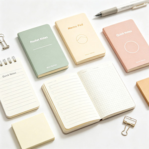 Binder Custom Notebook Printing Leatherette Cover Small Size Journal with <b>Planner</b> Pages Debossed Logo Gloss Film - Product Image 1