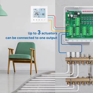Centralina di Controllo Zone Centralizzata per Riscaldamento a Pavimento Idronico con Uscita Attuatore Termico e Contatto a Secco per Caldaia - Product Image 2