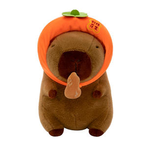 Peluche de Capibara de Dibujos Animados, Lindo Animal de Peluche de Caqui y Cacahuete, Fibra Sintética, 31cm-50cm, para Regalo de Cumpleaños Infantil, Almohada - Product Image 5