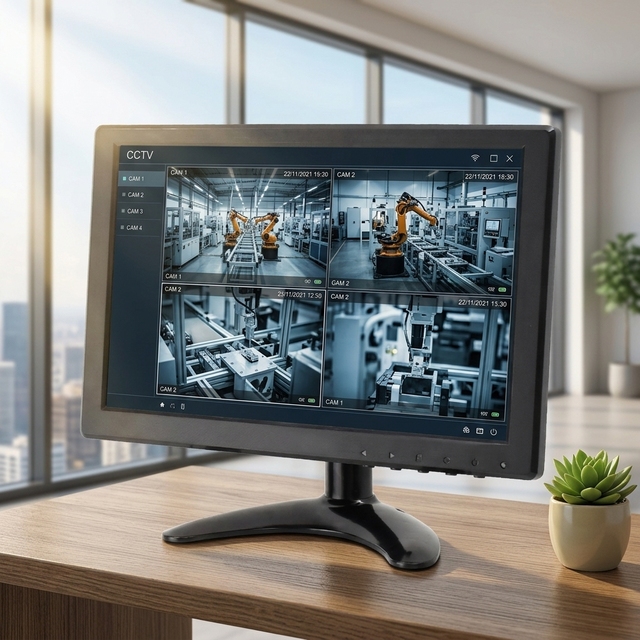 VGA BNC Input 10 Inch Monitor 1920x1200 FHD 1080P Factory Directly Supply IPS LCD Monitor for Indoor CCTV Monitor