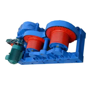 Endless Wire Rope Long Distance Pulling Double Drum Electric Friction Winch