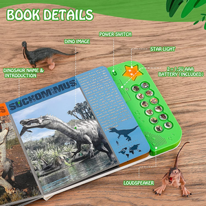Conception de langue personnalisée Livres sonores pour enfants <span class=keywords><strong>Livre</strong></span> musical à 10 boutons pour l'éducation précoce des bébés - Product Image 5
