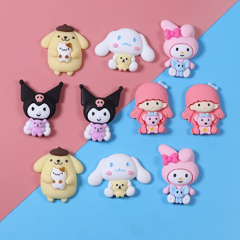 New Arrival Resin Flatback Charms Slime Charms Cute Cat Resin Cabochons For Phone Decoration