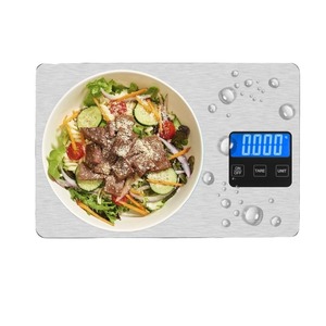 Balance de cuisine en acier inoxydable de haute précision 15 kg, affichage rétroéclairé bleu, résolution 1 g, balance électronique pour aliments et pâtisserie, transfrontalier - Product Image 4