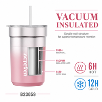Bouteille isotherme en acier inoxydable pour l'extérieur avec boîte cadeau, tasses à café personnalisées, logo personnalisé, flacons isothermes en acier inoxydable