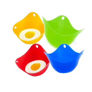<b>Kitchen</b> Accessories Silicone Egg Poacher Boiler Mould Cups with Stand Designs High Temperature Resistance Home <b>Gadgets</b> - Product Image 1