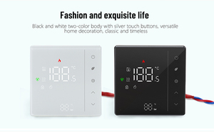 Becasmart BHT-007 Tuya <span class=keywords><strong>Wifi</strong></span> Intelligent Sous Le Plancher Électrique Programmable <span class=keywords><strong>Eau</strong></span> Sèche Thermostat pour Maison Hôtel Moderne Contrat Étage - Product Image 5