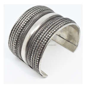 Pulsera de Metal con diseño antiguo, brazalete bohemio, turco, gitano, joyería Tribal - Product Image 5