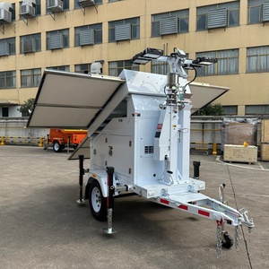 TPE-1200LTH All-in-One Solution <b>Mobile</b> and Hydraulic <b>Solar</b> Light Tower With 4 <b>Solar</b> <b>Panels</b> for Public Lighting Projects TPE-1200 - Product Image 4