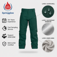Pantalons de ski baggy pour hommes personnalisés, pantalons de neige imperméables, pantalons cargo pour hommes, pantalons de snowboard, logo personnalisé OEM, pantalons de ski coupe-vent pour hommes