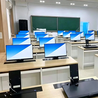 Écran d'ordinateur tout-en-un à réglage électrique, moniteur LCD 27 pouces avec design à bouton pour réunions sans papier