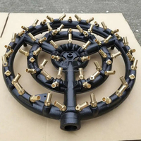 Brûleur de cuisinière à gaz en fonte 66 88 104, brûleurs à gaz à jet, brûleur wok à jet pour grande marmite