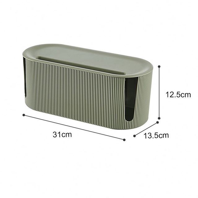 Wholesale Cable Management Box Simple Style Cable Box Plastic Wire Storage Container Power Strip Wire Organizer