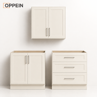 Armoires de cuisine RTA Off White Cream Slim Shaker en gros, prêtes à assembler, en kit, pour projets d'appartements