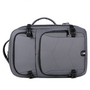 Waterproof PU Material Custom Stock <b>Big</b> Capacity Mochila 3 Ways Usage Usb Port Travel <b>Backpack</b> Polyester Unisex Oxford Zipper - Product Image 3