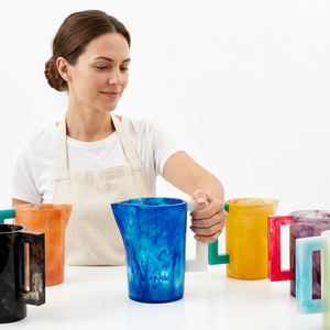 Classic Christmas Pattern Handcrafted Resin Jug Tankard Eco-Friendly New Style Abstract Wholesale Mugs Home Tea Pots <b>Kettles</b> - Product Image 1