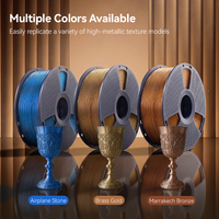 Pour filament métallique PLA |   Filament d'imprimante 3D PVA de 1,75 mm infusé de poudre métallique avec finition métallique réaliste