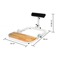 Dispositivo de Entrenamiento para Glúteos y Puente de Cadera, Equipo Auxiliar de Yoga para Estiramiento y Elasticidad de Músculos del Suelo Pélvico, Plegable