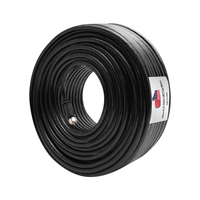 BAGLBSTAR 20M KABEL KOAKSIAL Hitam KABEL Kamera CCTV RG6/U Kabel Koaksial untuk TV CATV Satelit