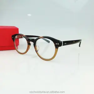 रेट्रो एसीटेट ऑप्टिकल फ्रेम शास्त्रीय भूरा मामूली पढ़ने का चश्मा यूनिसेक्स उच्च गुणवत्ता डिजाइनर चश्मा चश्मा फ्रेम