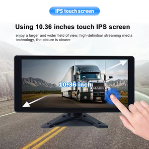 Monitor Táctil de 10.36 Pulgadas, Sistema de Seguridad para Camiones con Vista Panorámica de 360°, Grabador DVR AHD de 4 Canales y 1080P, Cámara de Visión Trasera Nocturna Impermeable - Product Image 2