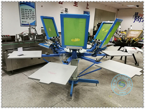 Tấm nhôm có độ chính xác cao 6 trạm 6 màu sắc của nhãn hiệu màn hình máy in cho áo sơ mi - Product Image 3