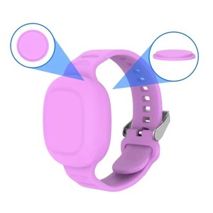 Bracelet de montre en silicone souple réglable à couverture complète pour Samsung Galaxy SmartTag Bracelet de poignet étanche pour enfants Anti-perte - Product Image 3