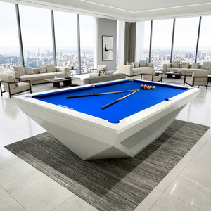 Table de <span class=keywords><strong>billard</strong></span> de haute qualité 7ft 8ft avec plateau de salle à manger, ardoise naturelle, bois massif et banc – Idéale pour les loisirs sportifs - Product Image 1