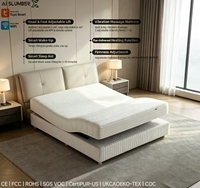 AISLUMBERX Smart Sleep System Matratze Verstellbares Bett mit Massage- und Heizfunktion Zero-Gravity-Funktion für Schule und Krankenhaus 28cm Dick