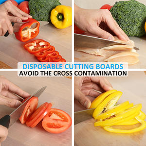 Plaques à découper en plastique jetables faciles à utiliser, avec couteau coulissant intégré pour la préparation de cuisine, Commercial, voyage - Product Image 6