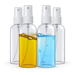 Spray vazio transparente para névoa fina, spray de plástico para névoa fina, 1 2 3 4 5 6 oz 50ml 80ml 100ml 120ml 150ml