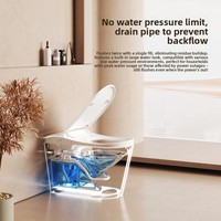 Toilette connectée Smart Home Exclusive : Commande vocale, buse frontale, design ergonomique, siège épaissi surdimensionné en céramique