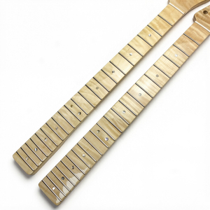Manico per <span class=keywords><strong>Chitarra</strong></span> Elettrica All'Ingrosso TL 21 Tasti, Acero Fiammato Tigrato, Sostituzione Naturale Lucida a Forma di <span class=keywords><strong>C</strong></span> - Product Image 3