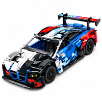 Supercar télécommandée technique MOC, kit de modèle de voiture de course GT à l'échelle 1:14, cadeau de collection pour l'affichage sur bureau pour garçons