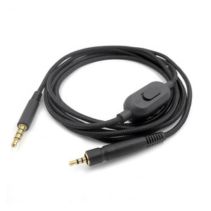Cable de extensión de auriculares para juegos de nailon trenzado de <span class=keywords><strong>2</strong></span> metros/6,6 pies Dual de 3,5mm a <span class=keywords><strong>2</strong></span>,5mm para G4ME ONE, G4ME Zero, PC 373D, GSP 670, etc. - Product Image 4