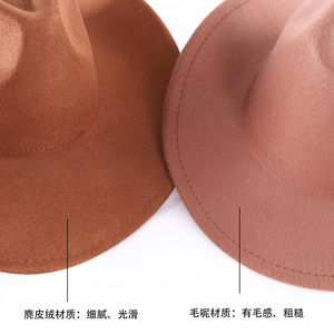 ZhenXi Cowboy <b>Hat</b> Black Wide Brim Polyester Western Style With Star Belt For Men Women - Product Image 2