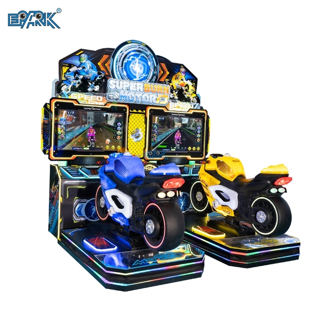Commercial High-Definition Super Burn Motor Racing Simulator Dual-Player Motorcycle Game Machine Coin-Operated Metal English
