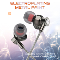 SOMIC TONE S606 Earbud Ponsel 3.5mm In-Ear Berkabel Handsfree Headset Gaming dengan Mikrofon untuk Ponsel Samsung Android