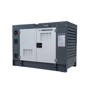 Pequeño generador diésel 8KW/10KW/12KW monofásico/trifásico 220V/380V marco abierto de arranque automático <span class=keywords><strong>ATS</strong></span> uso doméstico de emergencia - Product Image 1