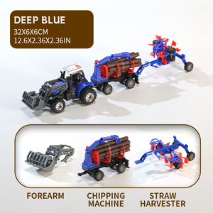 SJY-HG4-330 Tractor RC Agrícola 1:64, Mini Coche RC con Accesorios Delanteros/Traseros, Control por Aplicación 2.4G, Camión Eléctrico de Aleación, Juguete, Regalos de Cumpleaños - Product Image 2