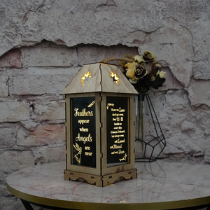 DAMAI Wooden Rectangle Handmade Lanterns Medium Size <b>Decorative</b> Candle Holder Indoor <b>Ramadan</b> Home Garden Table Centerpiece - Product Image 4
