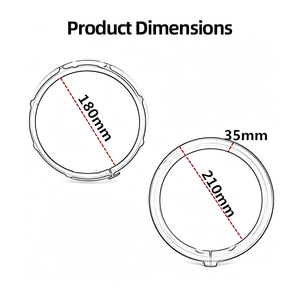 Anillo embellecedor para faro de motocicleta de 7 pulgadas para Harley, cubierta protectora decorativa de aluminio CNC para faro, color negro - Product Image 3