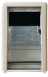Réfrigérateur à boissons rétro MSR130EG-RE avec compresseur électrique, refroidissement par air, portable, <span class=keywords><strong>vintage</strong></span>, porte simple, sans givre, grade 2, pour hôtel - Product Image 2